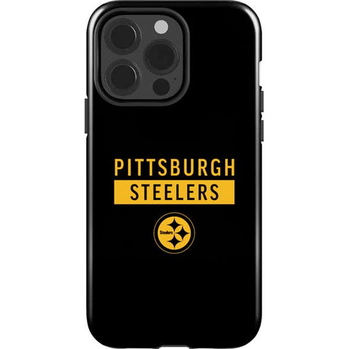 NFL Pittsburgh Steelers Black Performance Series iPhone 15 Pro Impact Case